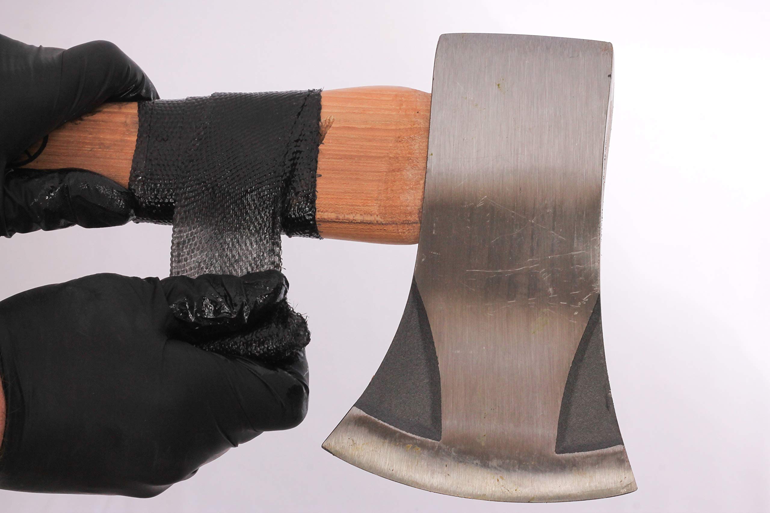 Permanent Repair FiberWeld Cast 2x36 Inch - High Strength Adhesive Fiberglass Wrap - Black, 38236