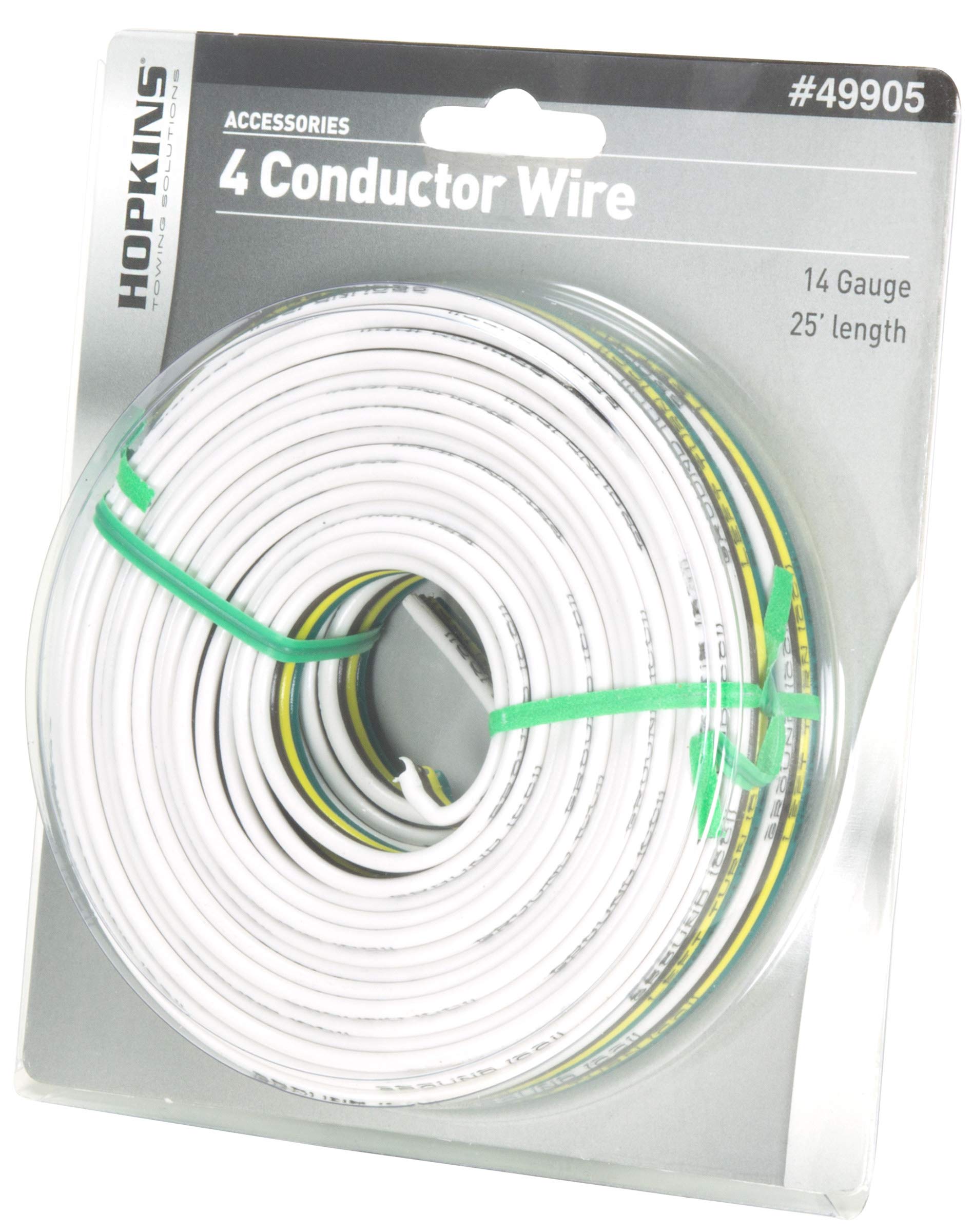 14 Gauge Hopkins Towing Solutions 49905 4 Wire Bonded Wire Spool, 25 Feet