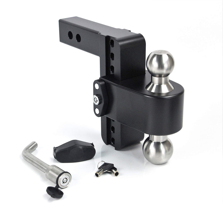 Drop Hitch Receiver Weigh Safe LTB6-2-KA-CER-BLA: 2 Inches Adjustable, Black