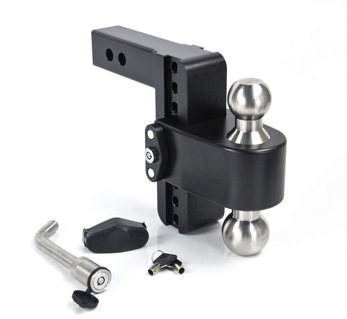 Drop Hitch Receiver Weigh Safe LTB6-2-KA-CER-BLA: 2 Inches Adjustable, Black