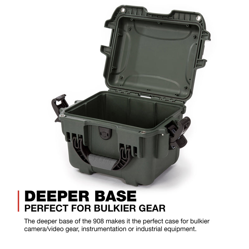 Olive Nanuk 908 Waterproof Hard Case