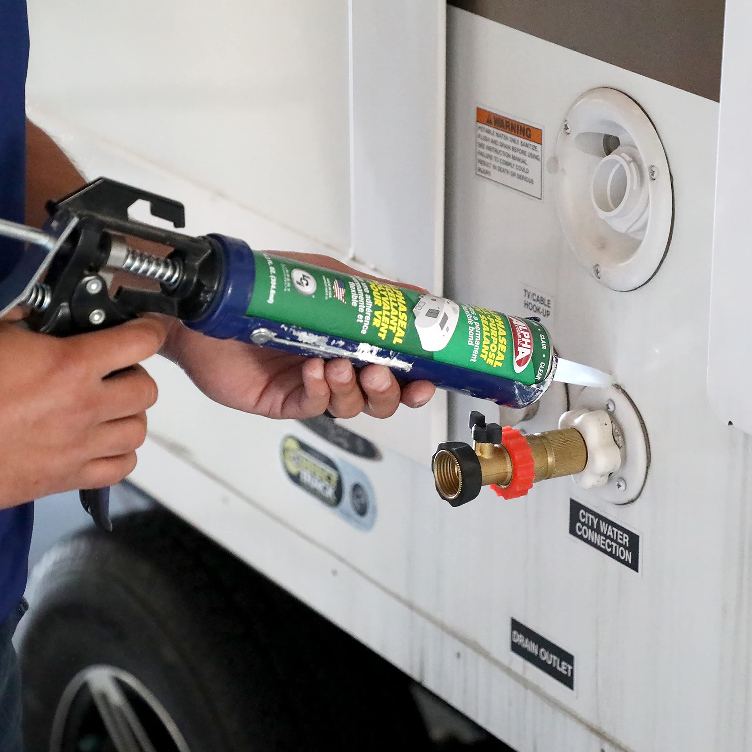Alpha All Purpose RV Sealant for RV Roofing Alpha Systems