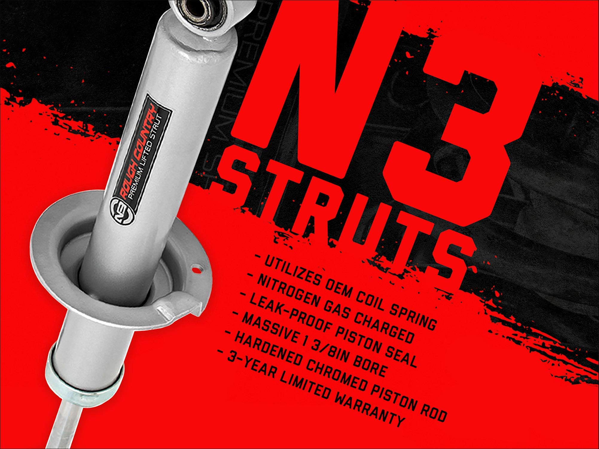 6" Lift Kit Rough Country w/N3 Struts for 2015-2022 Colorado/Canyon - 24133