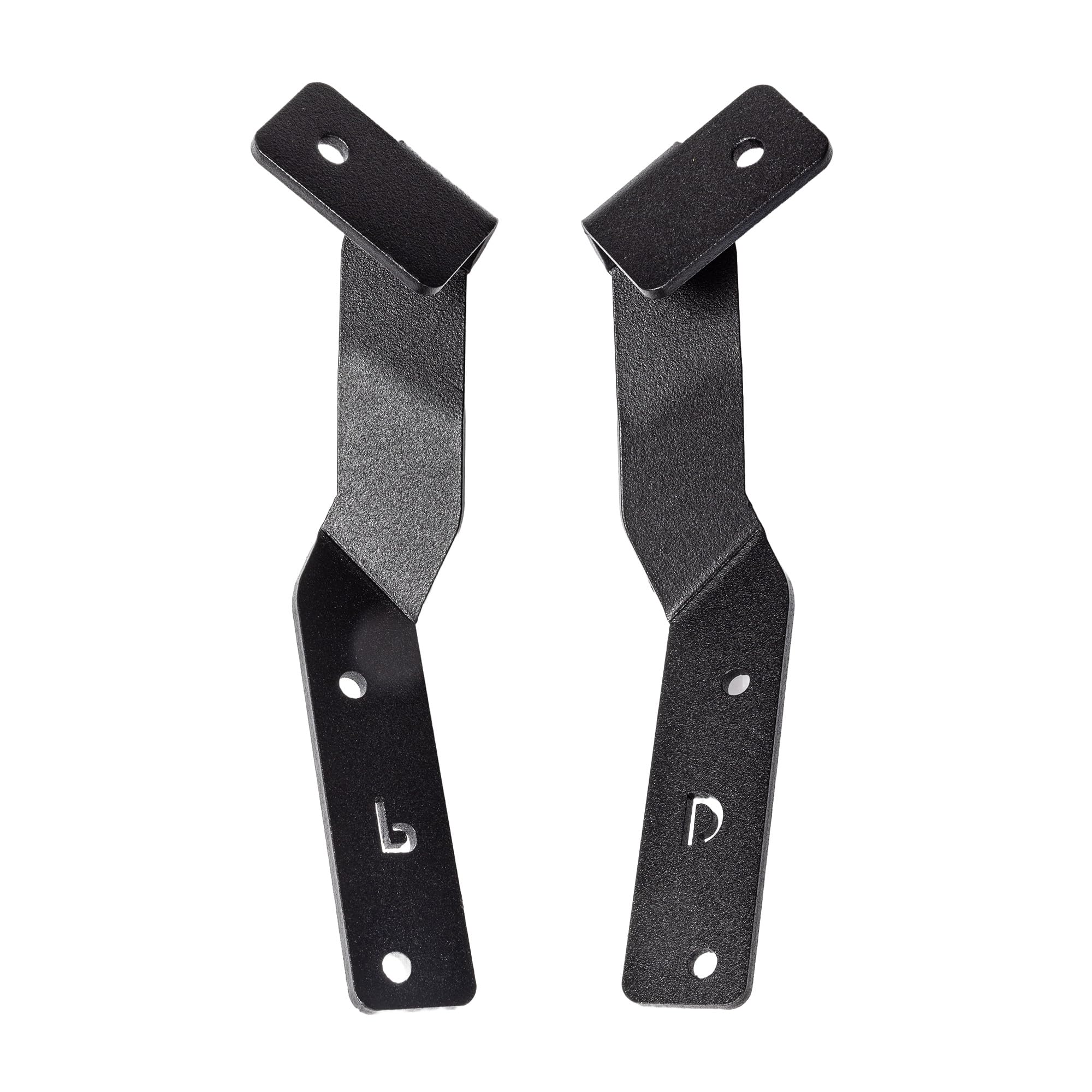 Go Rhino XE Cube Light Mount Hood Hinge | Mild Steel, Textured Black | 732290T | Fits 2022-2023 Hyundai Santa Cruz, Crew Cab