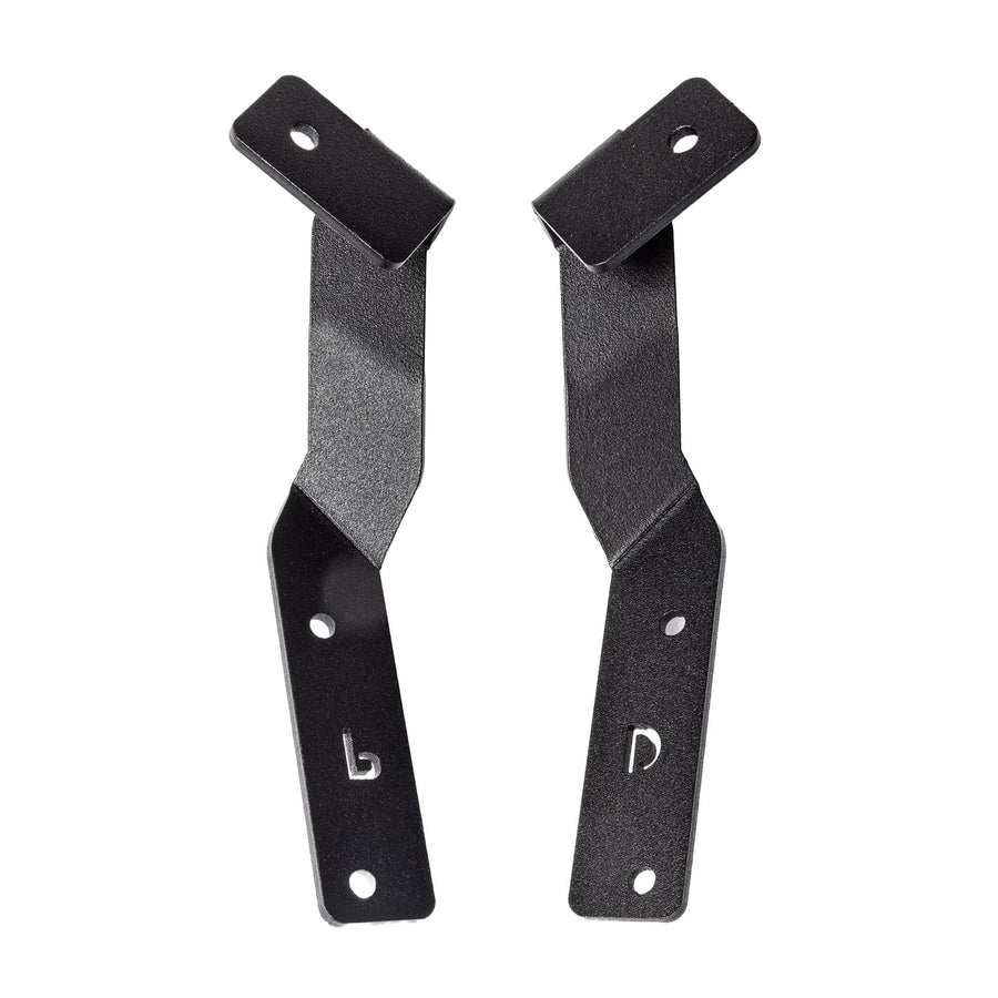 Go Rhino XE Cube Light Mount Hood Hinge | Mild Steel, Textured Black | 732290T | Fits 2022-2023 Hyundai Santa Cruz, Crew Cab