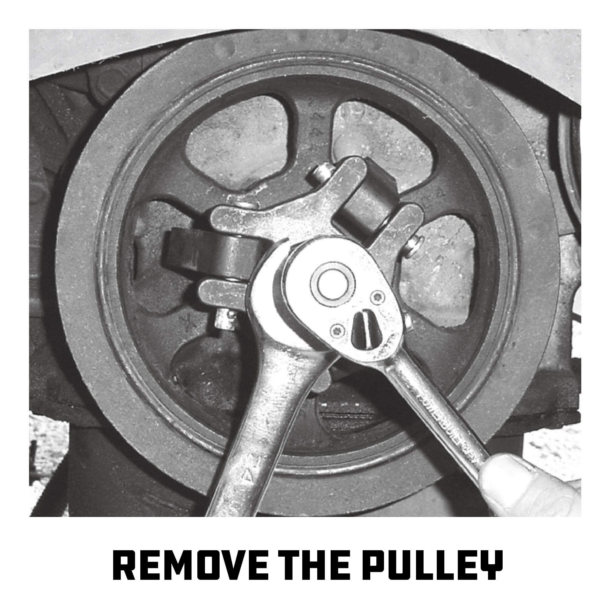 Powerbuilt 3 Jaw Harmonic Balancer Puller Set, Adjustable Crank Balancer Puller works with most late model cars and trucks in engine compartments without radiator removal - 647774