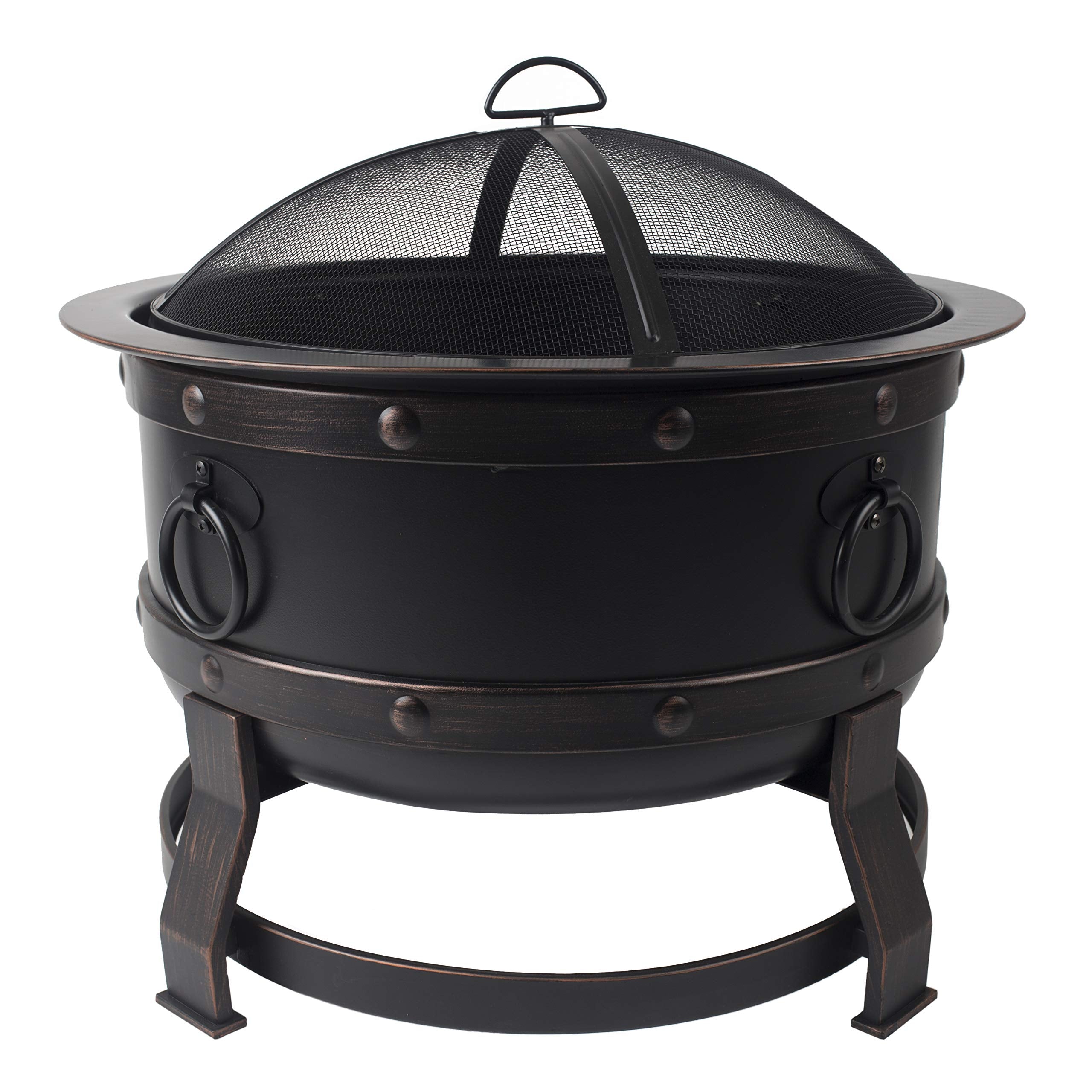Pleasant Hearth Killian OFW307R fire Pit, Rubbed Bronze