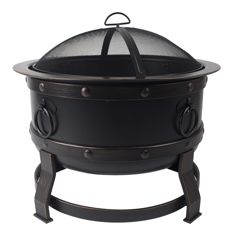 Pleasant Hearth Killian OFW307R fire Pit, Rubbed Bronze
