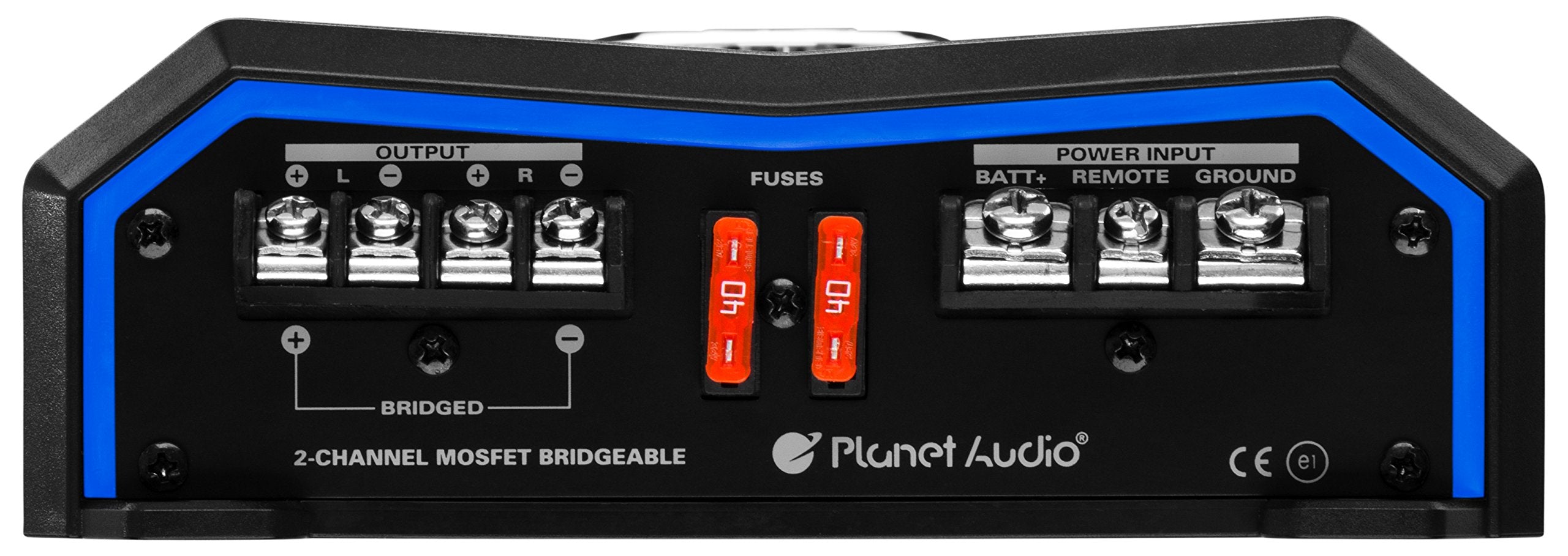 Planet Audio 2 Channel Car Amplifier PL3000.2 - 3000 High Output, High/Low Level Inputs, High/Low Pass Crossover, Hook Up to Subwoofer for Bass