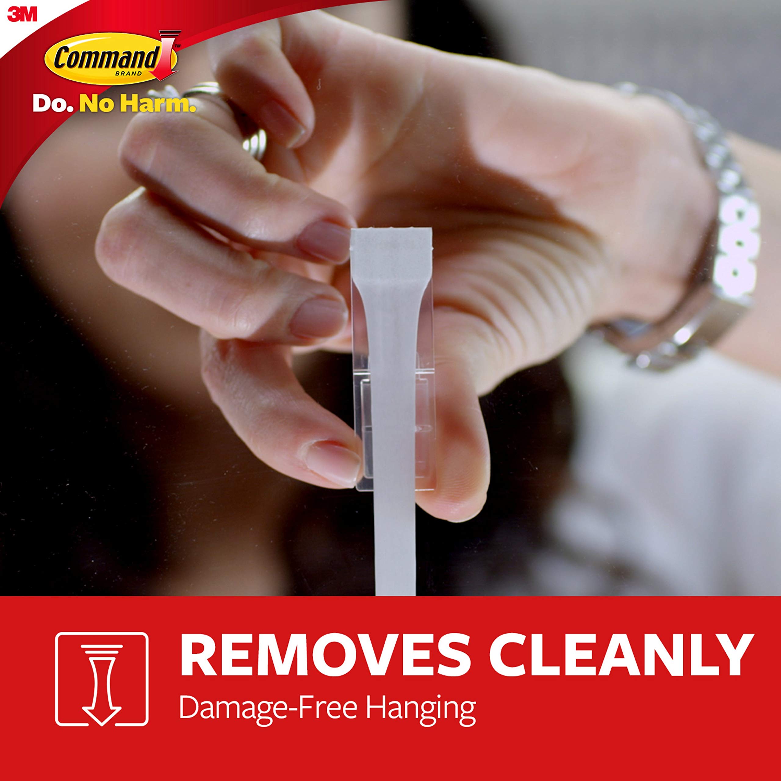 Command Designer Medium Hooks, 2 Hooks and 4 Strips, Damage-Free Hanging Wall Hooks with Adhesive Strips, Adhesive Hooks for Hanging Christmas Decorations, Holds up to 3 lb