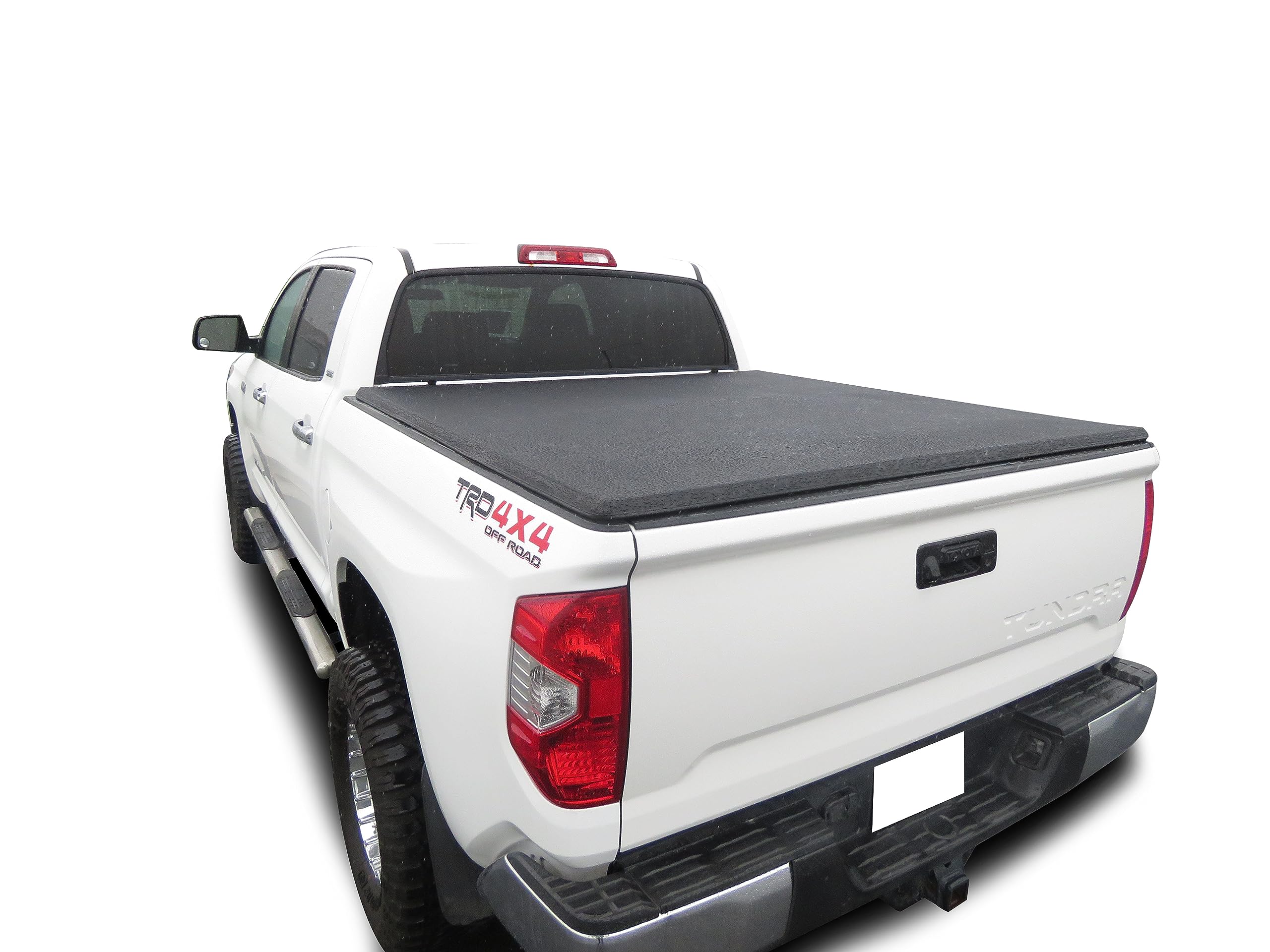 Premier Black Horse Soft Trifold Truck Bed Tonneau Cover Compatible with 2014-2021 Toyota Tundra 6.5ft bed-PRS-TO11