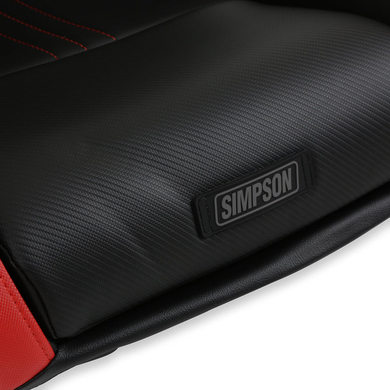 Vortex II Simpson Racing 104-306 UTV Seat Black/Red Each