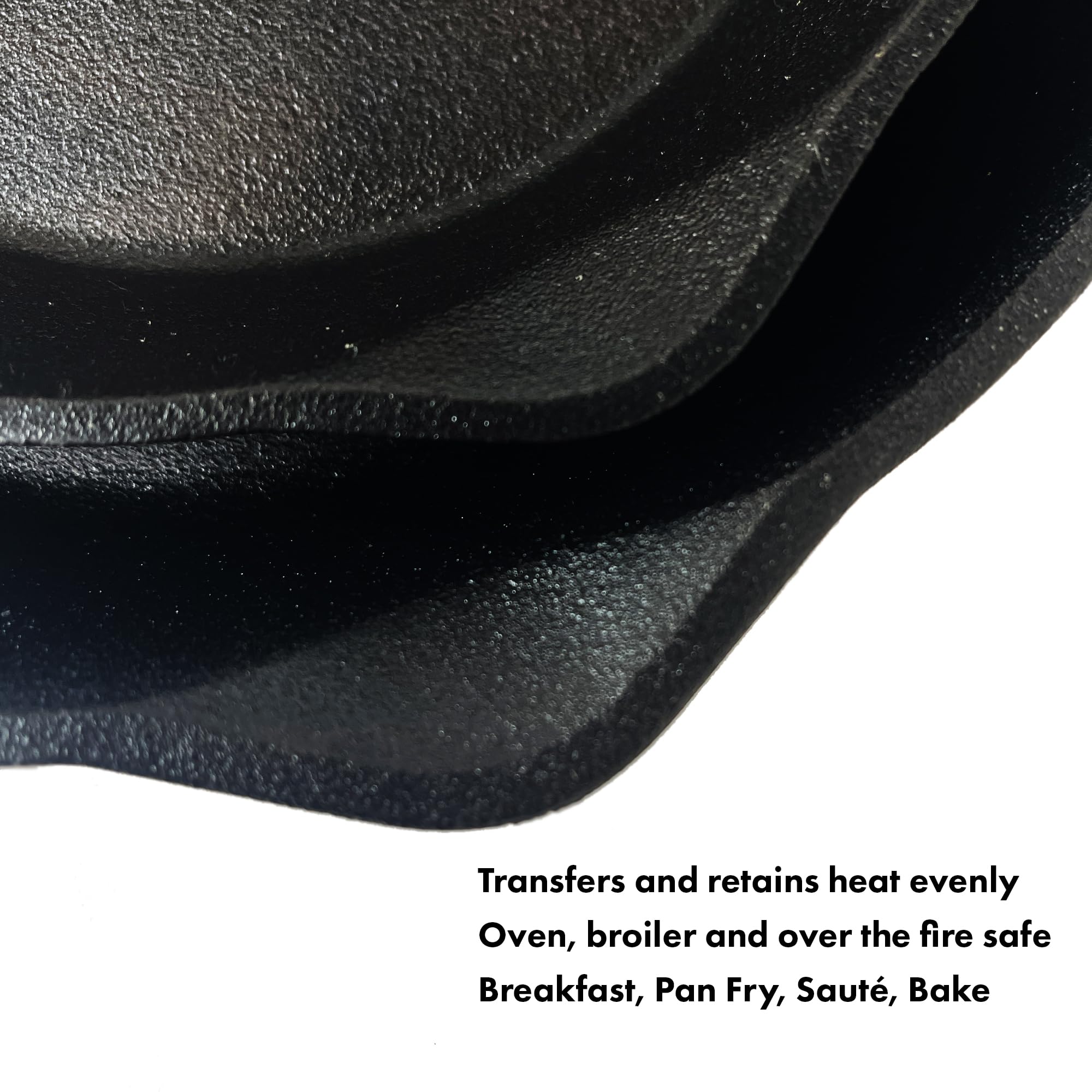Bayou Classic 7451 Cast Iron Skillet Set 10-in and 12-in Features Pour Spouts Perfect For Breakfast Pan Frying Sautéing and Baking