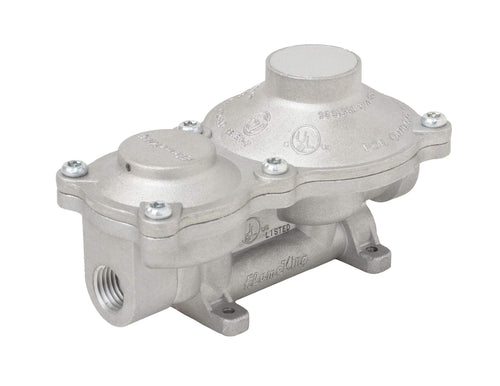 160,000 BTU Flame King Vertical Mounted 2-Stage Propane LP Regulator for RVs, Vans, Trailers, Campers, 100LB Tanks, ASME Tanks, Generators