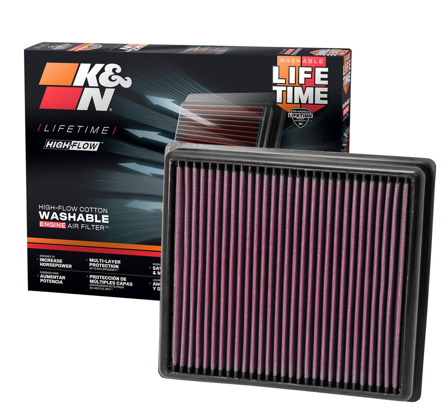 K&N Original High-Flow Lifetime Engine Air Filter: Increase Power: Premium, Washable: Compatible with 2012-2020 BMW: (See Product Description for Select Models), 33-2990