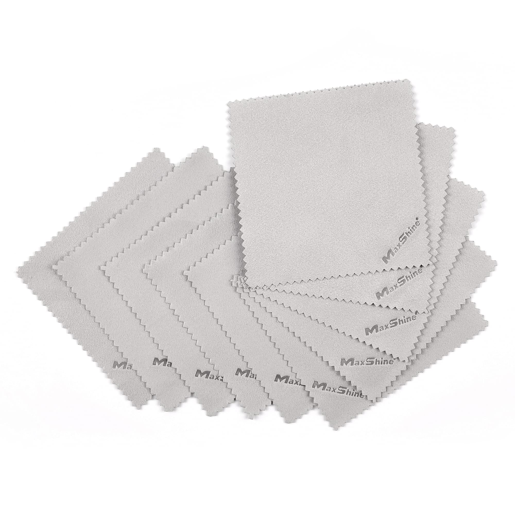 Suede Microfiber Towel Maxshine | 10 Pack, Ultra-Soft, Lint-Free, No Scratch | for Ceramic Coating, Car Waxing, Polishing | Detailing Cloth for Interior & Exterior