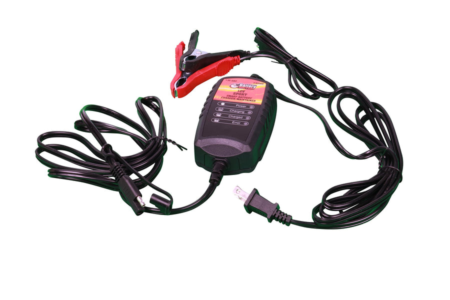 Battery Doctor WirthCo 20069 Black CEC Certified Smart Sport Battery Charger and Maintainer (12V, 1.25 Amp)