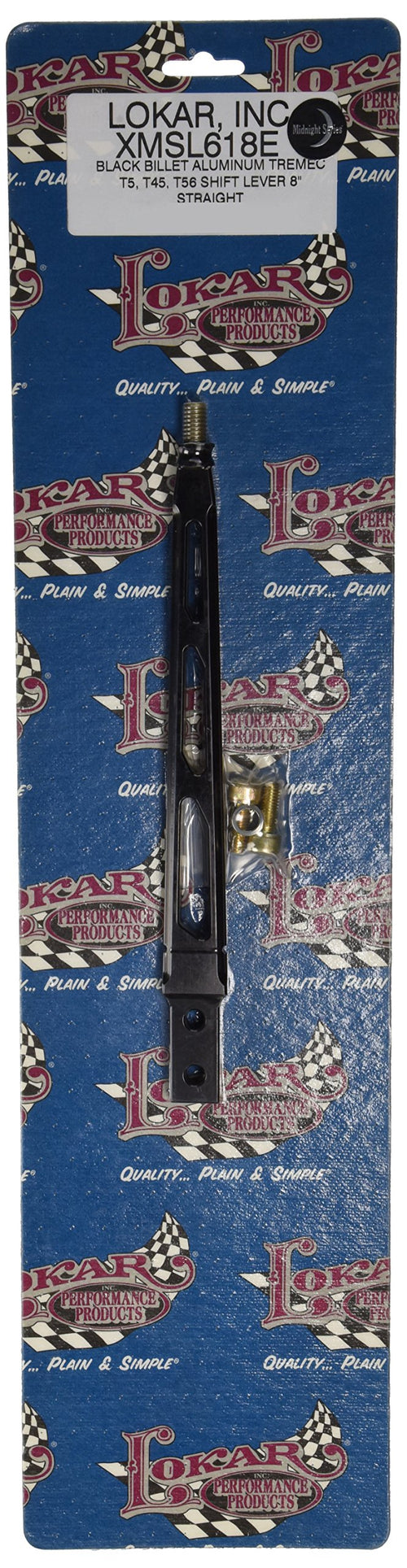 8" Midnight Series Black Lokar Manual Transmission Shifter Lever (Straight)