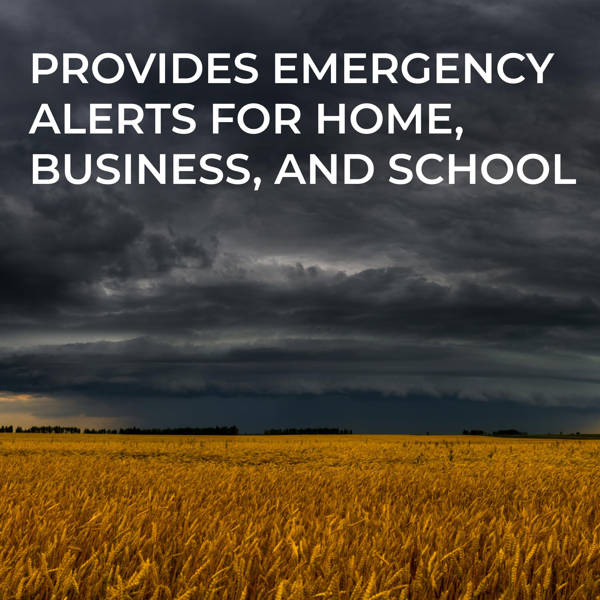 WR120B - Midland - NOAA Emergency Weather Alert Radio - Localized Programming, Trilingual Display, 60+ Emergency Alerts, Alarm, Selectable Alert Tone