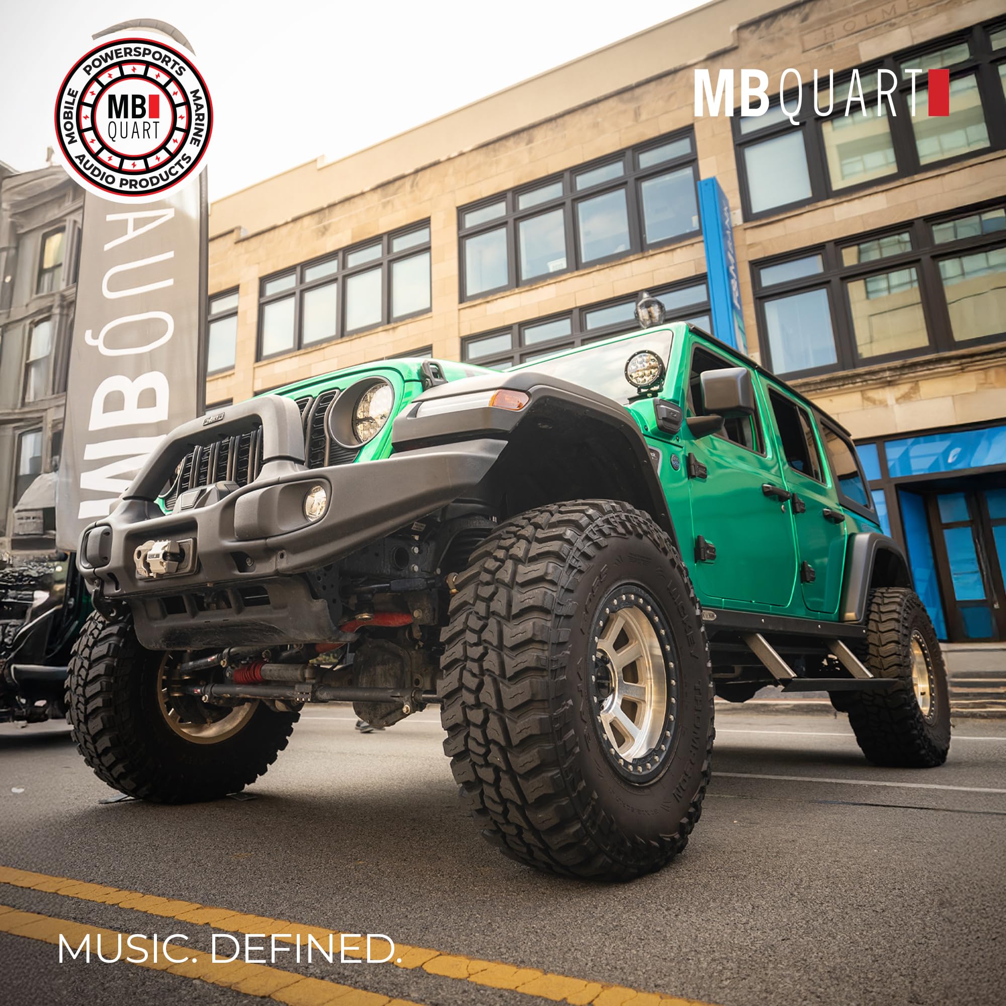 6x9" MB Quart Tuned Rear Coaxial Speakers Upgrade for Jeep Wrangler/Gladiator, with Magnesium Dome Tweeter with Detachable Phase Lens, 220W Peak Power