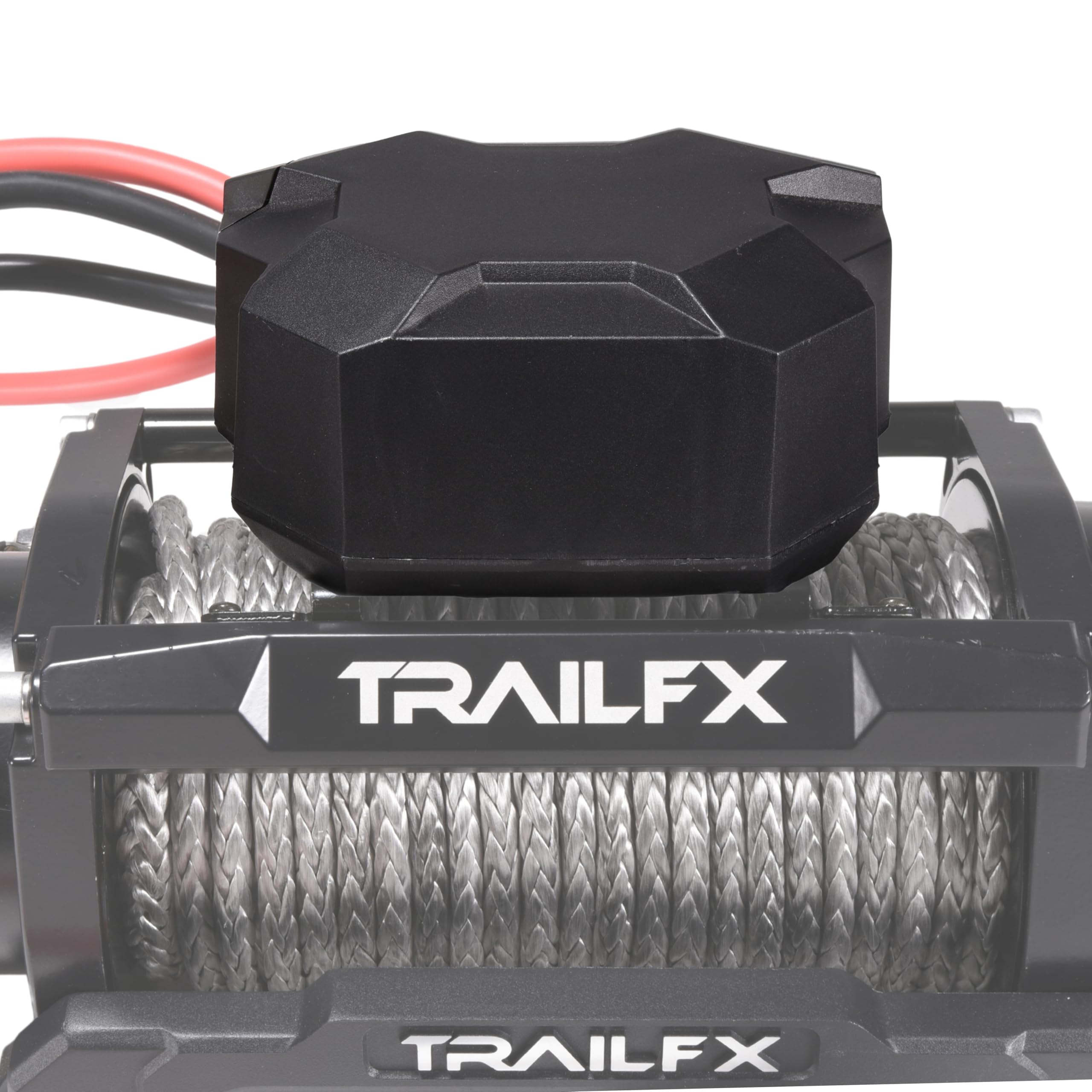 Winch Control Box Cover TrailFX WXV008, Replacement for TrailFX XV95 Series Winch Part WXV95B, Black ABS Plastic