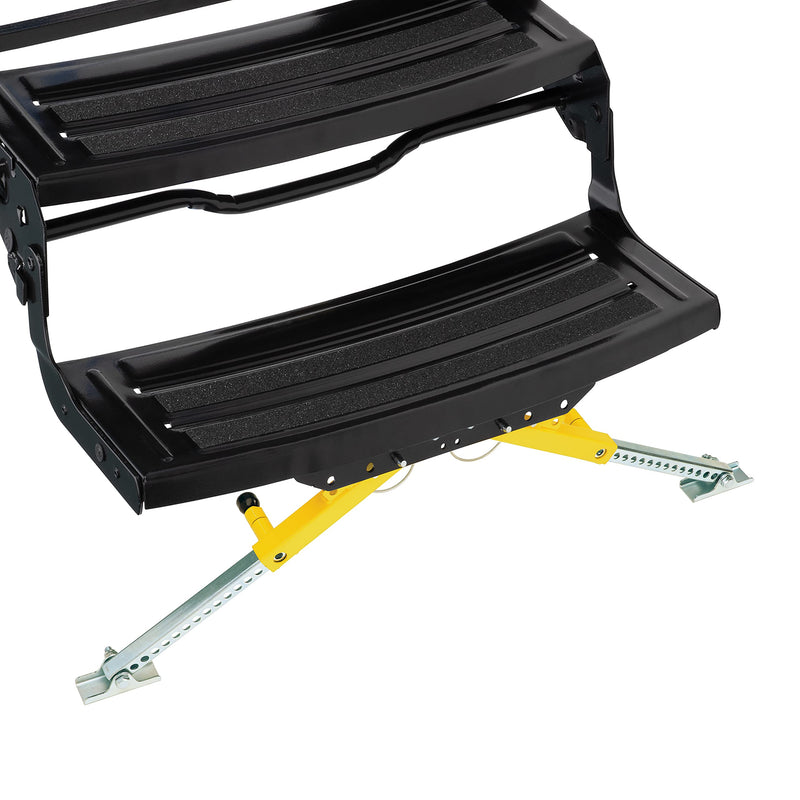 Lippert RV Step Stabilizer Kit Solid Stance for 5th Wheels, Travel Trailers and Motorhomes