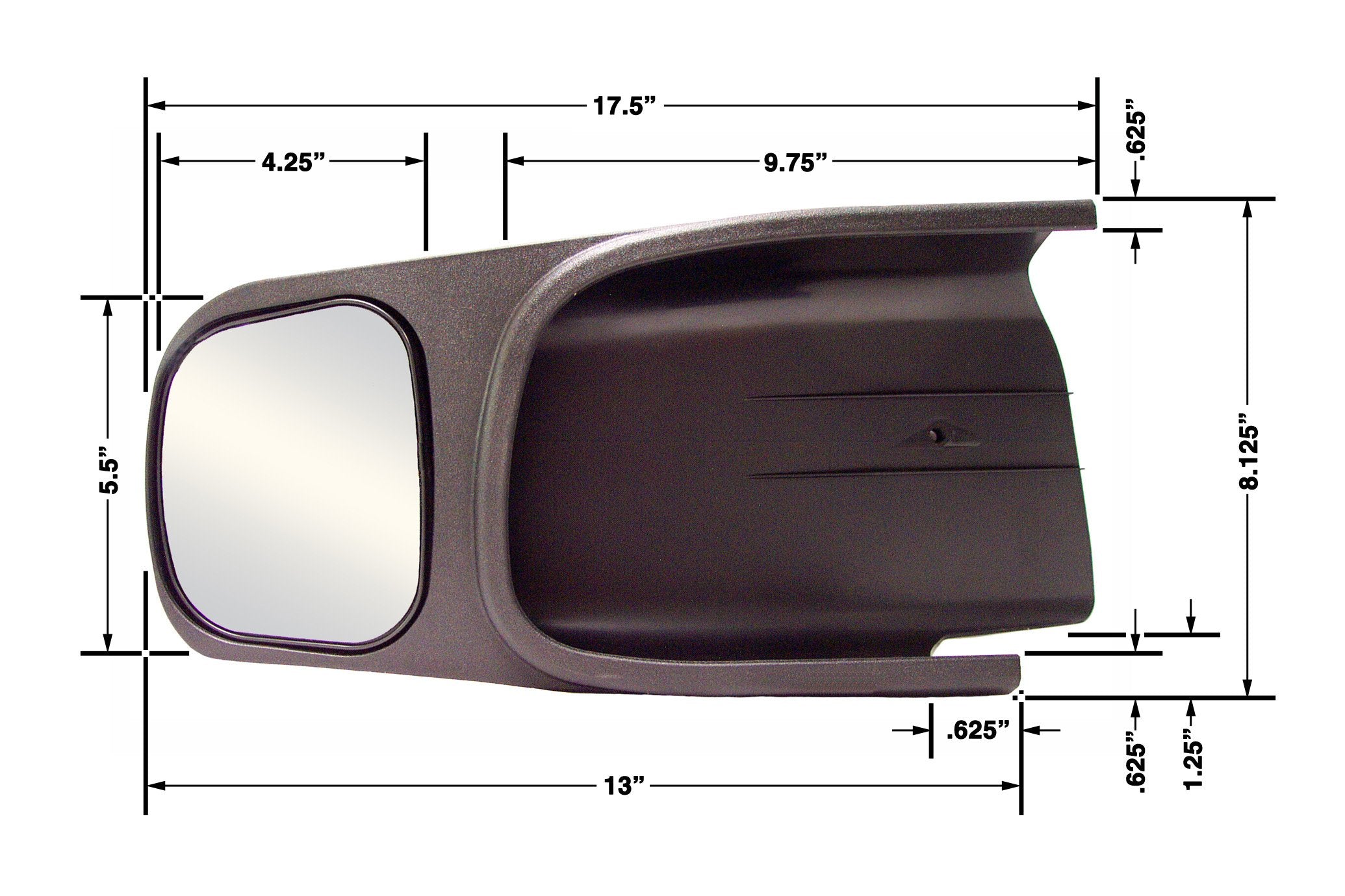Dodge CIPA 10701 Custom Towing Mirror - Driver Side