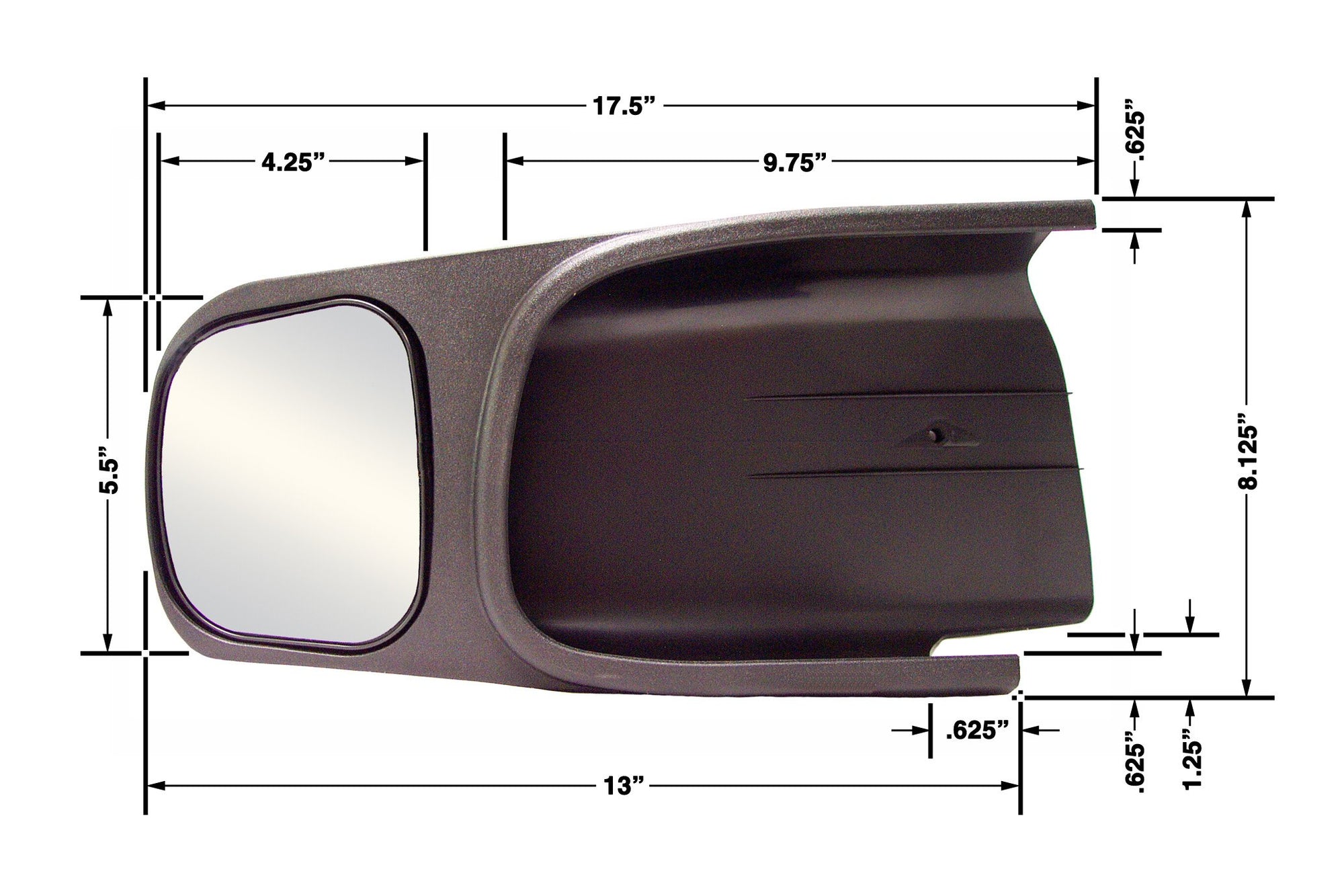 Dodge CIPA 10701 Custom Towing Mirror - Driver Side