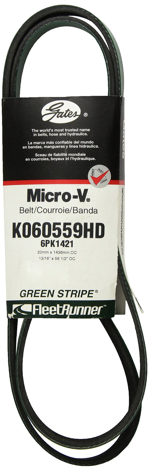 Gates Fleet Runner K060559HD Heavy Duty Micro V Serpentine Drive Belt
