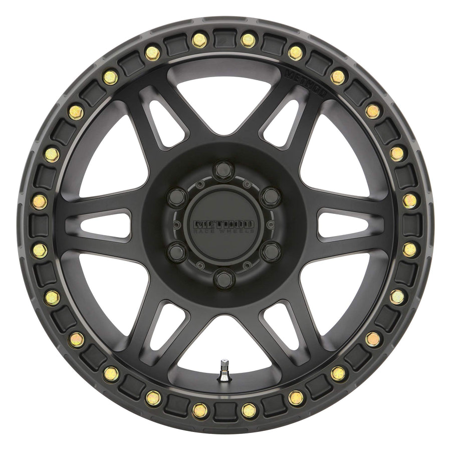 Method Race Wheels 106 Matte Black Beadlock 17x9" 6x5.5", 44mm offset 3.5" Backspace, MR10679060544B