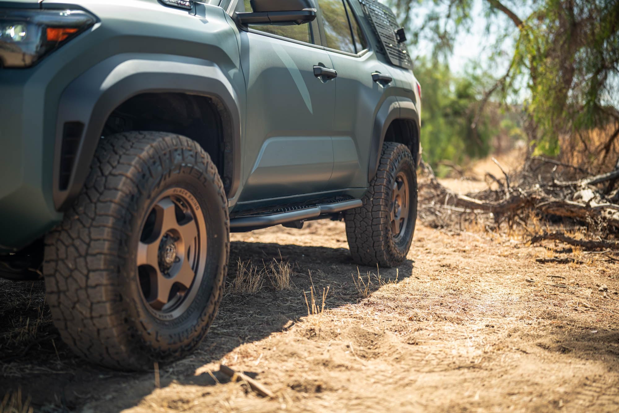 OE Plus DV8 Offroad Side Steps for 2025 Toyota 4Runner | Body/Pinch Weld Mounted Steps | Anti-Slip Design | Provide Protection Against Light Debris | Retain Factory Ground Clearance | Steel