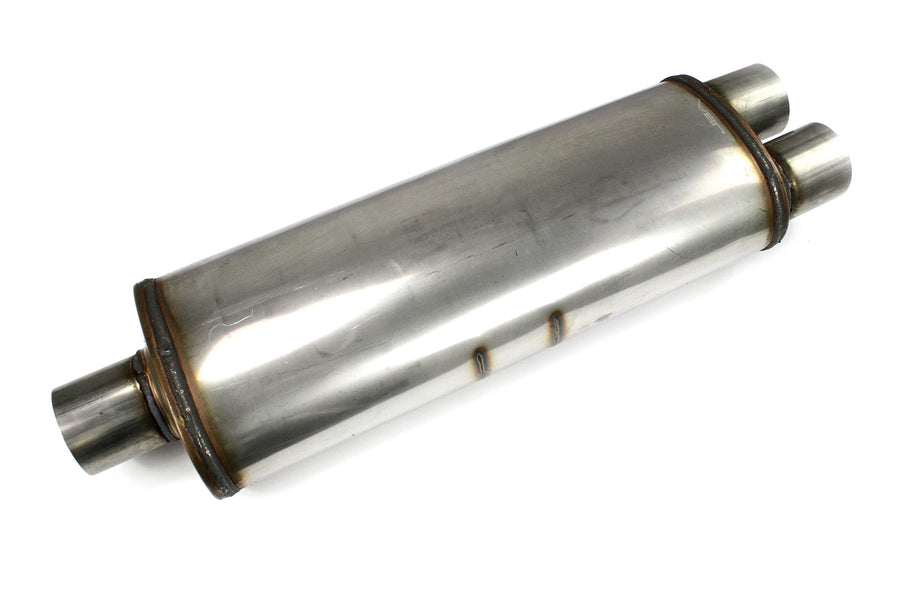 Muffler JBA 40-302500 ("Universal" Chambered 304SS 25"X8"X5" 3" Center/Dual out), 1 Pack