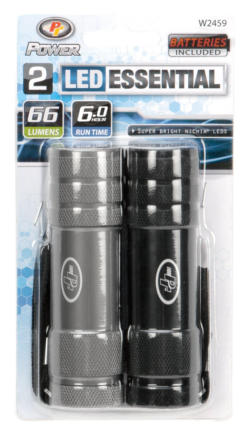 W2459 Performance Tool High Power L.E.D. Flashlights, 2 Pack (Sold as 1 Flashlight pack), 85 Lumen Flashlight