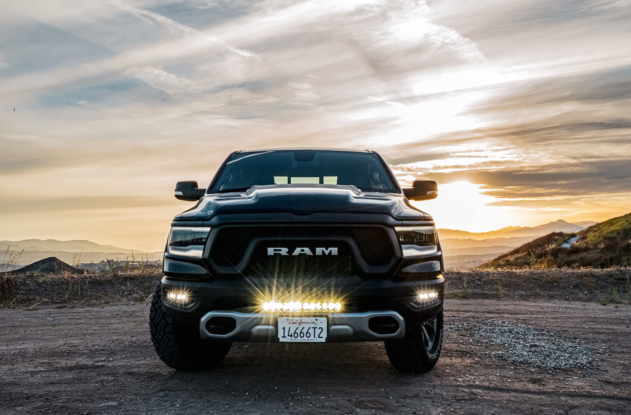 Baja Designs 20-Inch S8 LED Bar Bumper Light Kit for Dodge Ram 1500 Rebel 2019-2022 Trucks (Driving/Combo Lens; Clear)