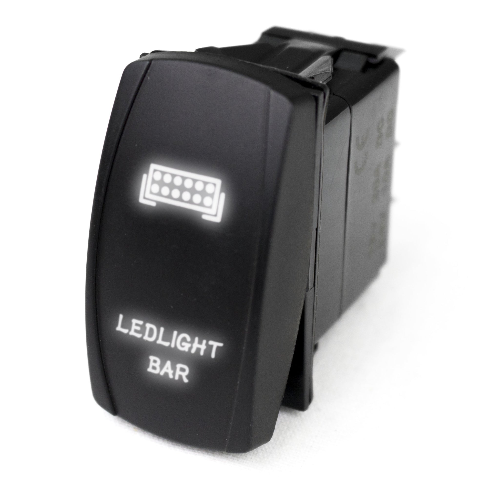 Rocker LED Switch w/White LED Radiance