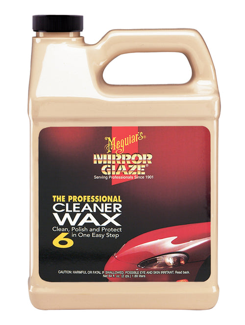 M664 Meguiar's Mirror Glaze Cleaner Wax - 64 Oz Container