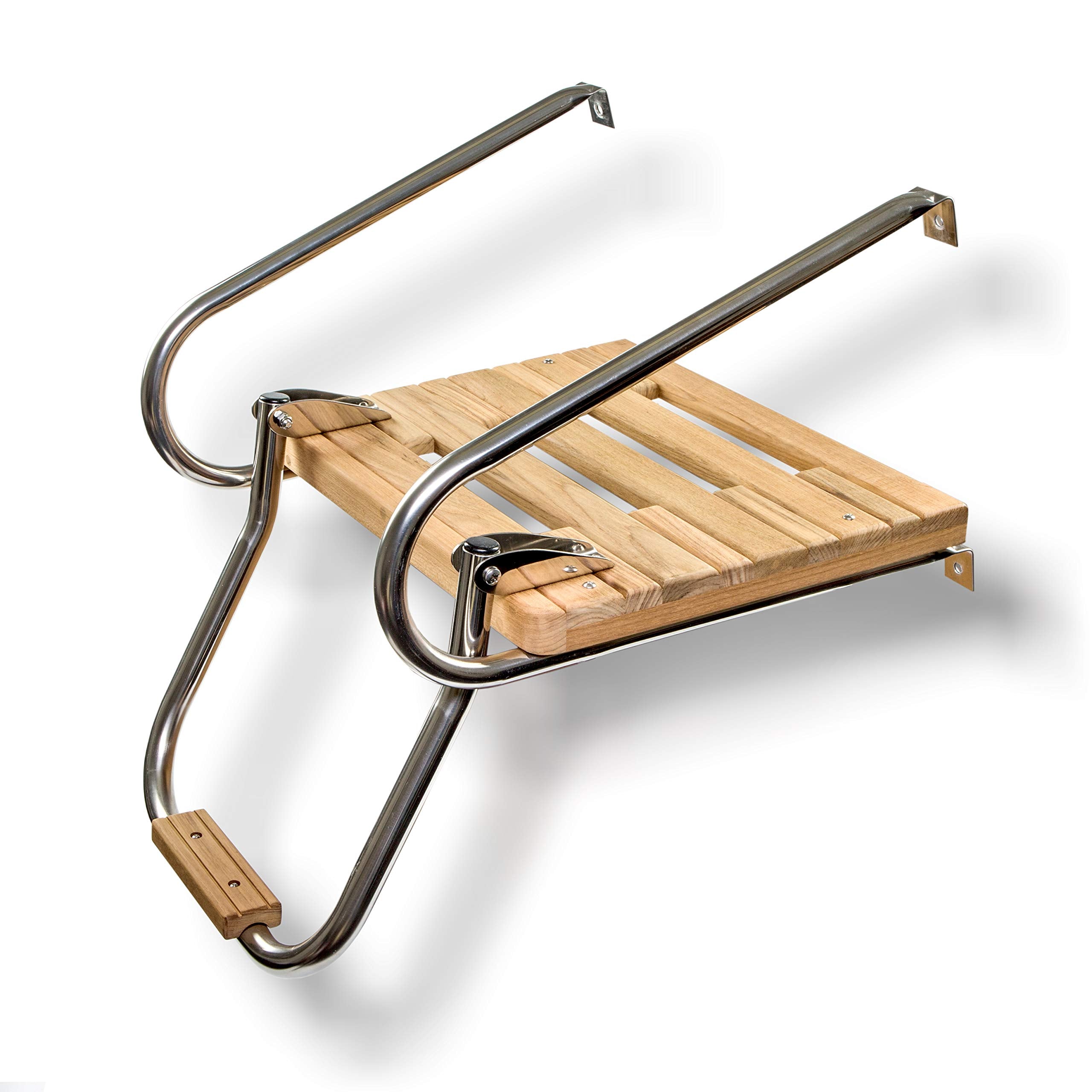 Whitecap 60903 Teak Swim Platform w/Ladder for Boats with Inboard/Outboard Motors Whitecap