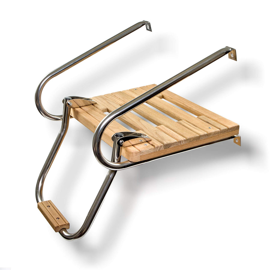 Whitecap 60903 Teak Swim Platform w/Ladder for Boats with Inboard/Outboard Motors Whitecap