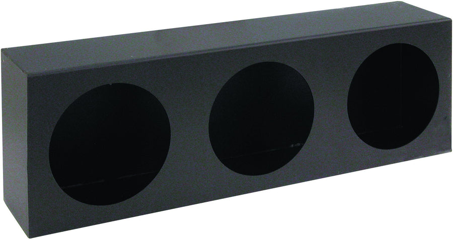 Buyers Products LB6183 Light Box Triple Round, Black Powder-Coated Steel, Designed for 4-Inch Round DOT Lights, Measures 3 x 6 x 18 Inches, Bolt/Weld Mounting Options for Trucks and Municipal Vehicles