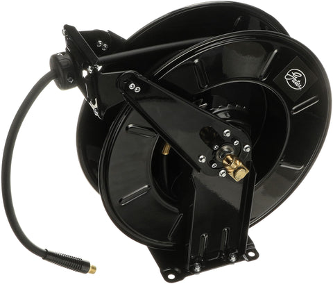 Gates Genuine 91070 Heavy-Duty Steel Air Hose Reel & 1/2" x 50' Air Hose