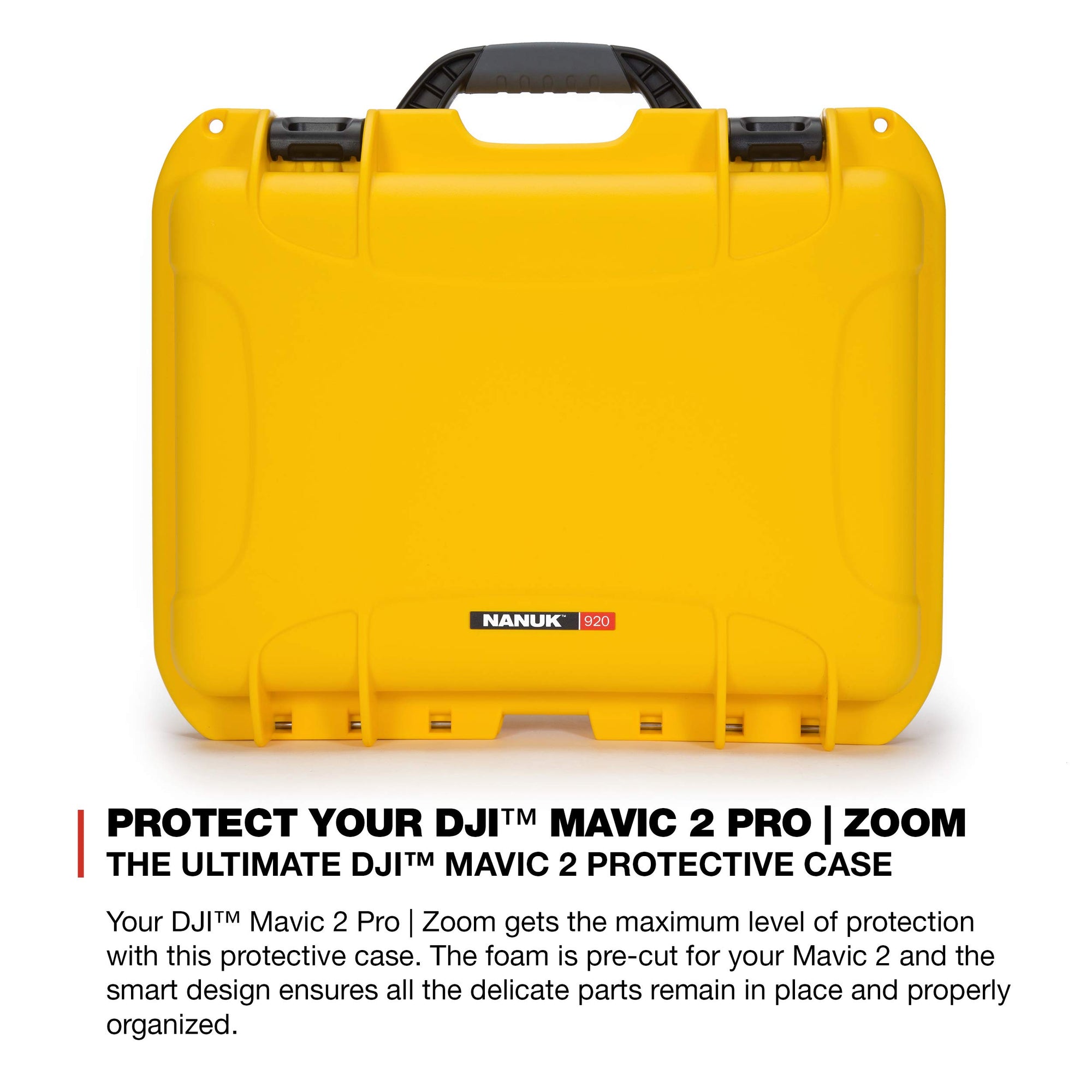 Nanuk Case for DJI Mavic w/foam insert 2PZ - Yellow 920-MAV2PZ4