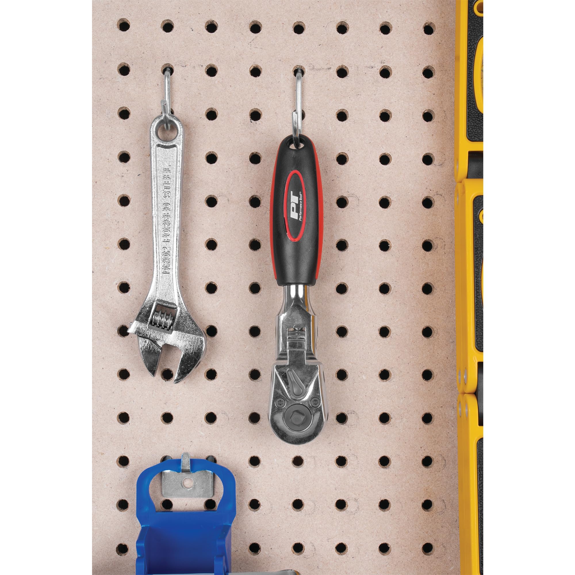 W9116 Performance Tool 1/4-Inch and 3/8-Inch Dual Drive Flex Head Stubby Ratchet