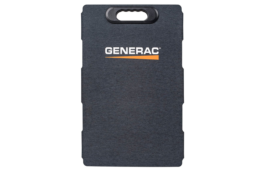 100-Watt Generac Solar Panel - Efficient Solar Charging for GB Power Station - Lightweight and Portable - Waterproof and Dustproof - Parallel Capable for Increased Charging Power - Orange/Black