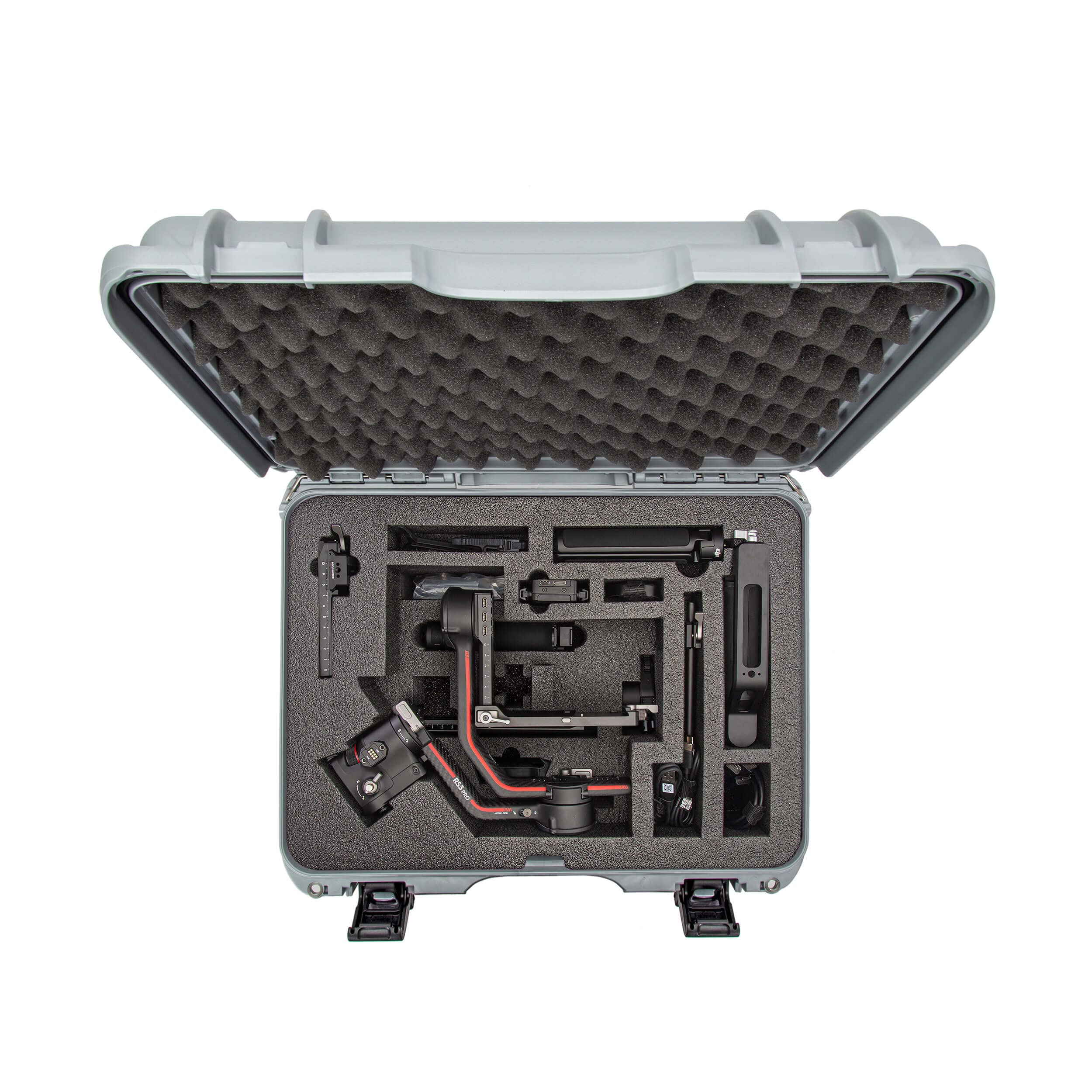 Waterproof Nanuk 930 Hard Case with Custom Insert for The DJI Ronin S3, S3 Combo, S3 PRO, S3 PRO Combo - Silver (930S-080SV-0A0-C0634)