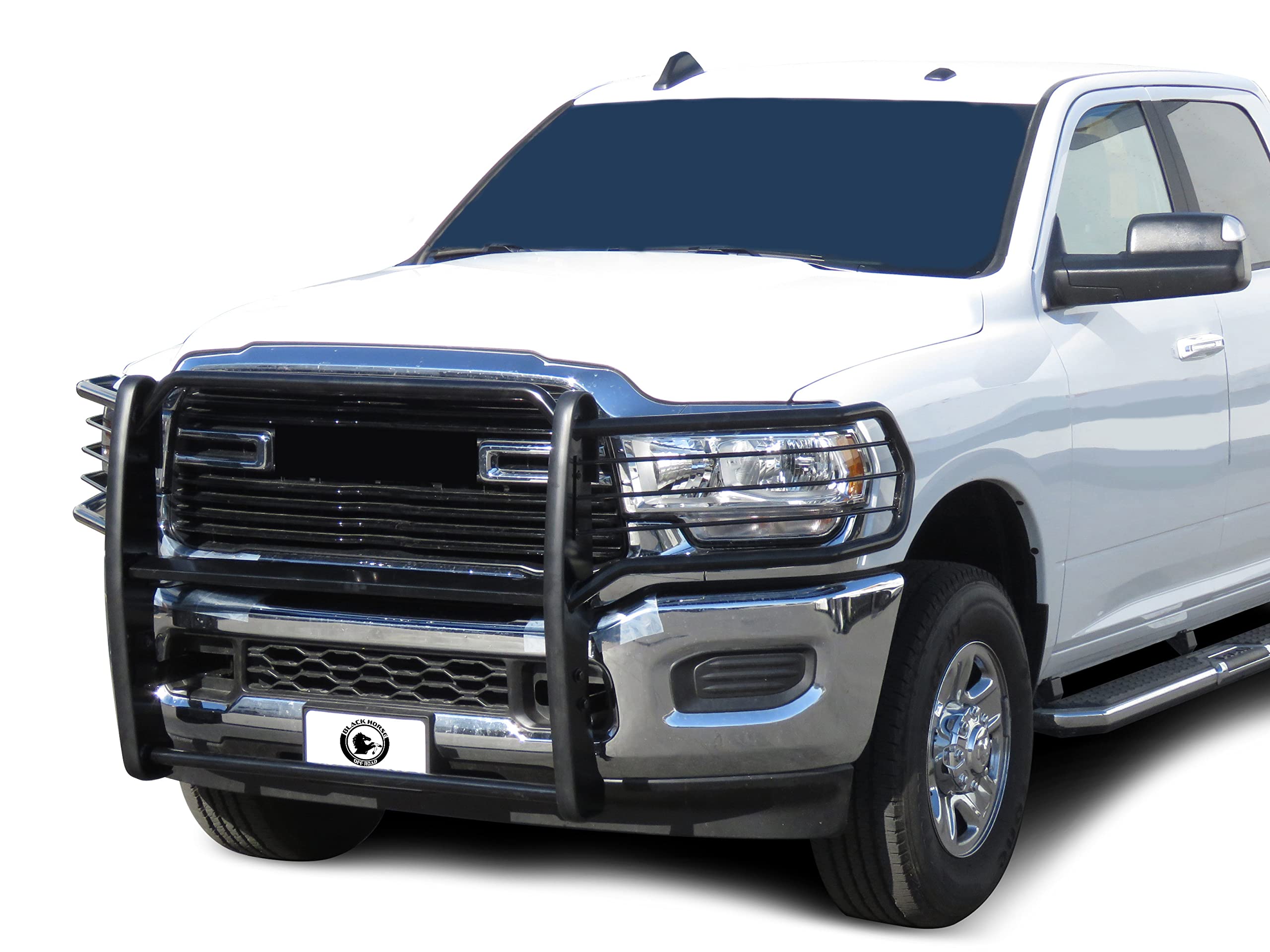 Grille Brush Black Horse Bumper Guard Modular Compatible with 19-24 Ram 2500|19-24 Ram 3500 (Excl. Power Wagon Trim)-17DG113MA