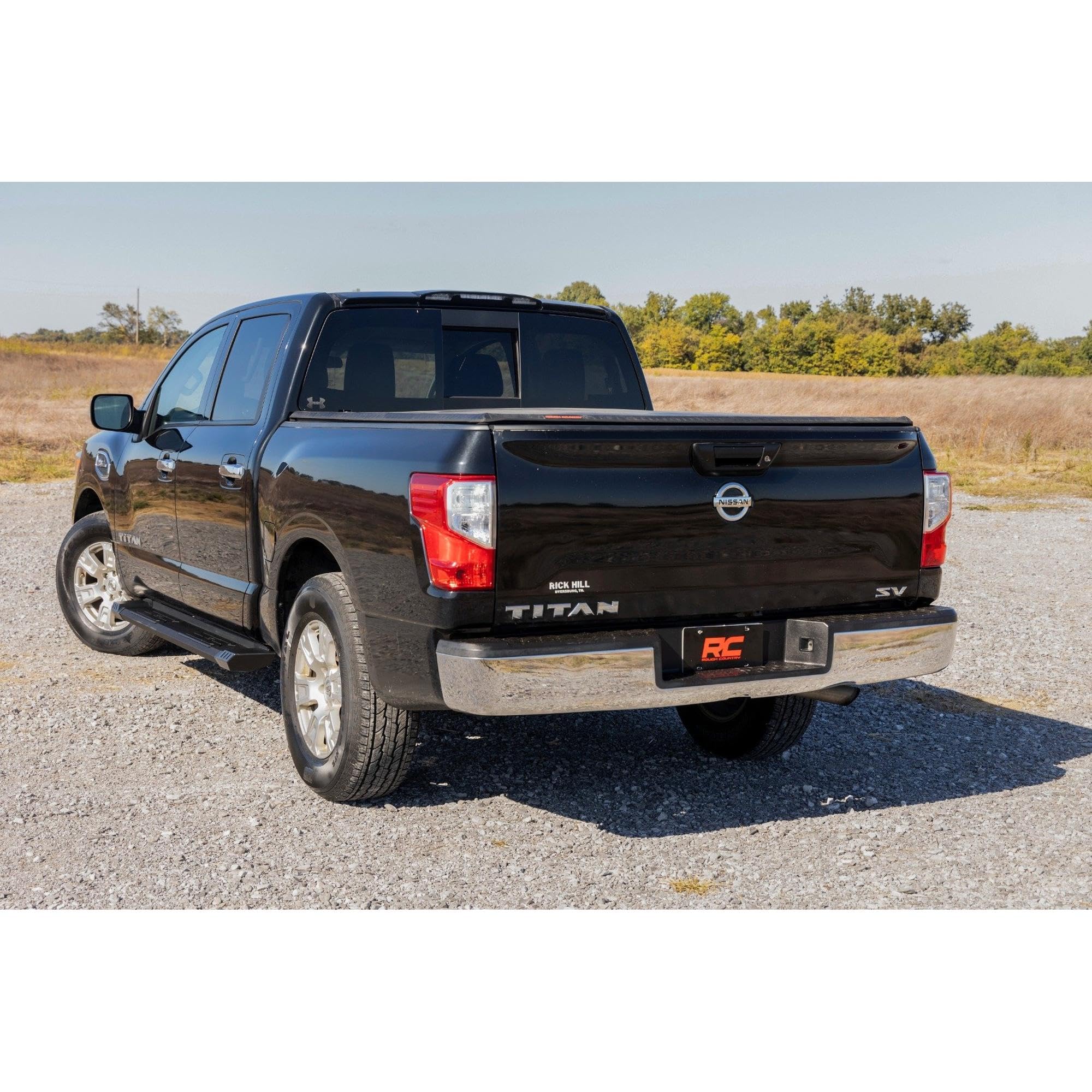 Rough Country HD2 Running Boards for Nissan Titan (2004-2024) Crew Cab - Non-Slip Step, 5" Wide Easy Bolt-on Install