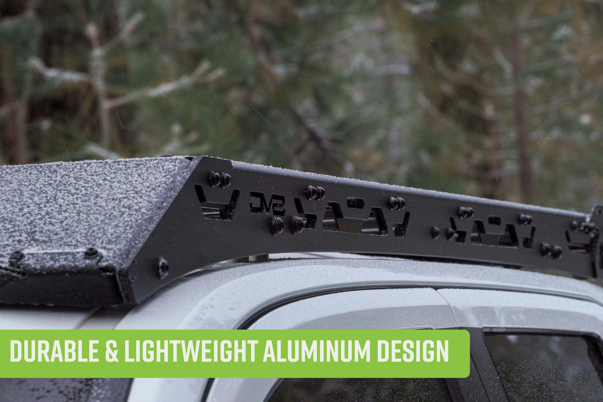 Offroad DV8 Roof Rack for 2024-2025 Toyota Tacoma Double Cab | Mounts Tents, Storage Boxes, Tools, & More | Ultra Low-Profile Fitment | Integrated Mounting Points for Accessories | Durable Aluminum