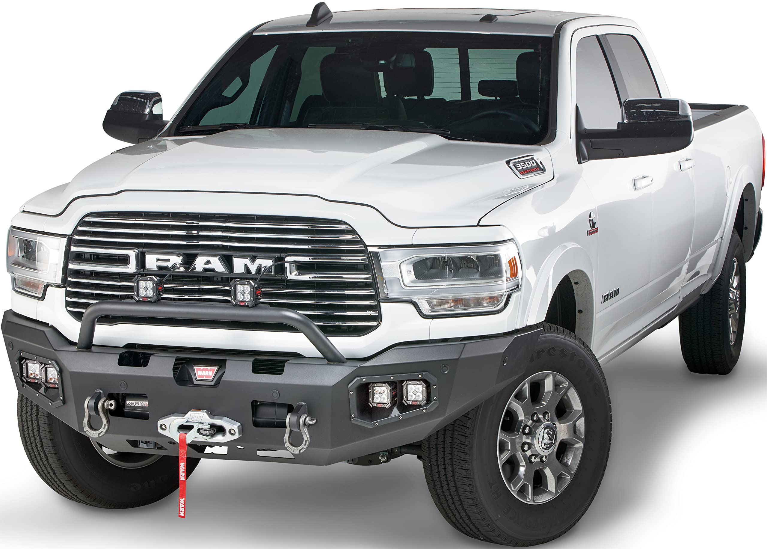 Baja Grille Guard WARN 104825 Tube for Ascent Front Bumpers, Fits: Ford F150, Dodge Ram 1500/2500/3500 (New and Old Style), Chevy Silverado 1500/2500/3500, GMC Sierra 2500/3500