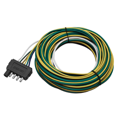 5 Way Wesbar Trailer Wire End Connector Harness, 25 Foot Length, Splices Easily to Trailer Lighting System, Weather Resistant