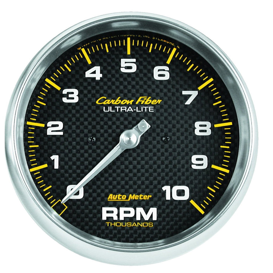 AUTO METER Carbon Fiber 4898 Electric in-Dash Tachometer 5.000 in.